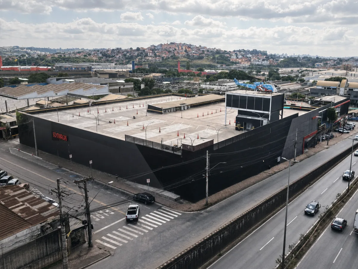 Fachada do Só Marcas Outlet Contagem